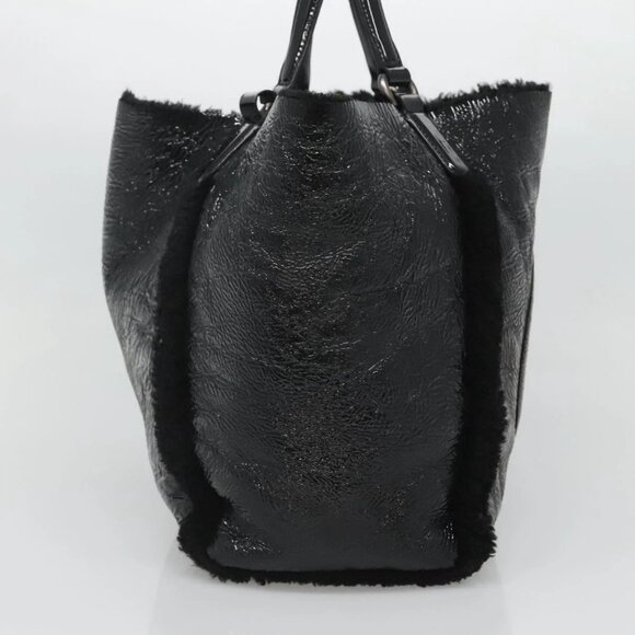 GUCCI Soho Hand Bag Enamel Black 282309 Auth - Picture 3 of 15